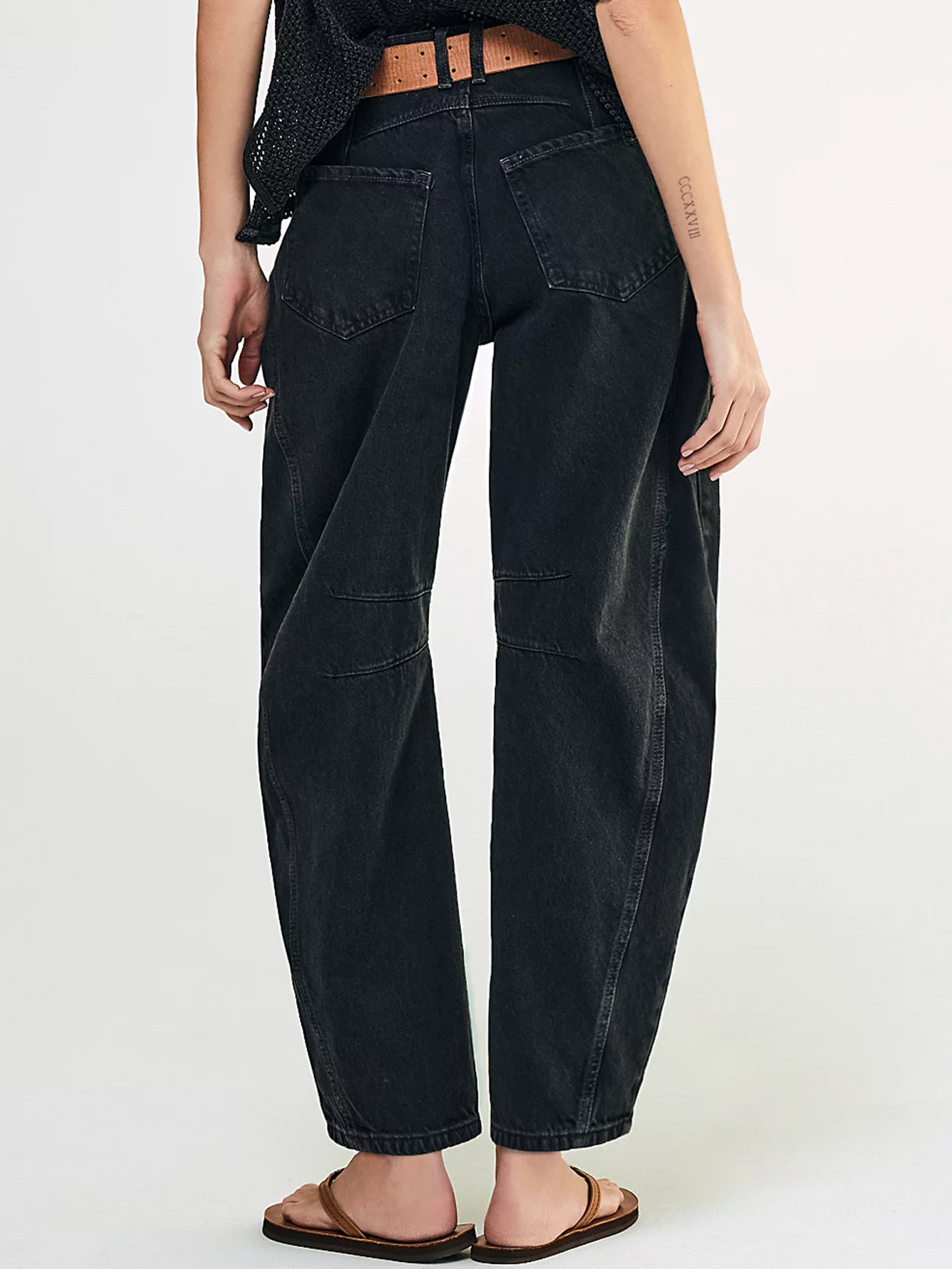 2023 New Cross-Border European And American Hot-Selling Fashion Casual Wide-Leg Loose Jeans For Women Mid-Low Waist_ecoleips.com