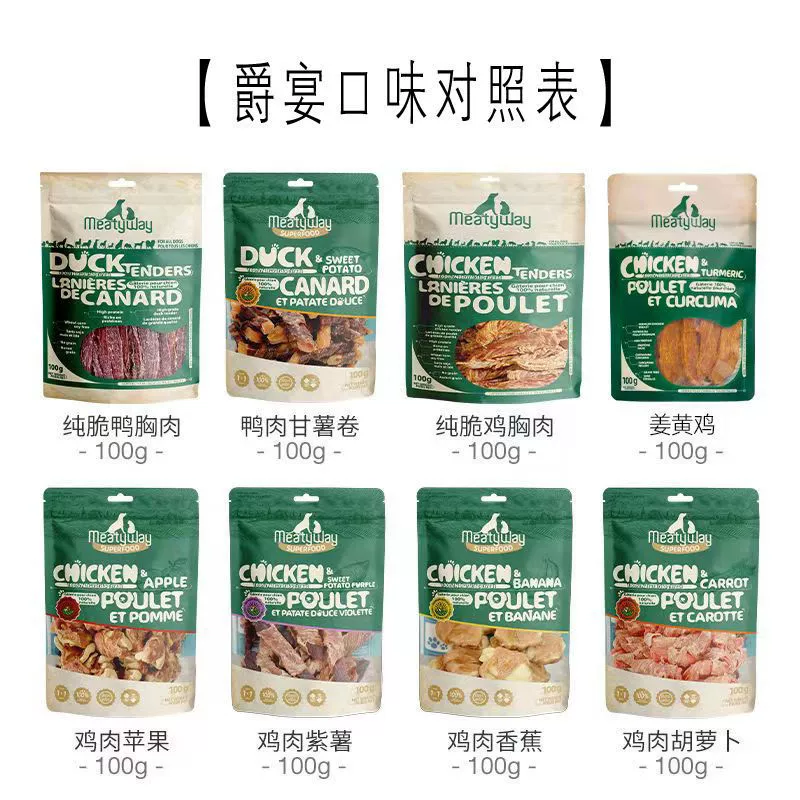 Увяленая утка с вяленой курицей 100 г утиной грудки с сушеным сладким картофелем