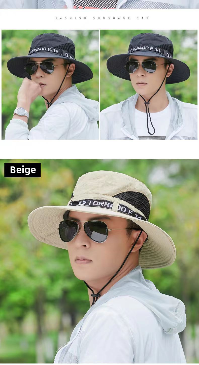 Hatt Herr Solhatt Utomhus Sommar Solskydd Resa Fritid Koreansk Fiskarhatt Herr Bergsklättring Fiske Solhatt_voghion.com