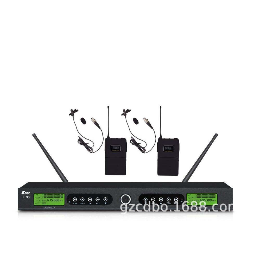 CDBO卡迪宝K-93专业领夹式舞台演出话筒 无线麦克风 K歌KTV领夹咪