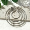 Hula hoop, metal fashionable universal earrings, wholesale