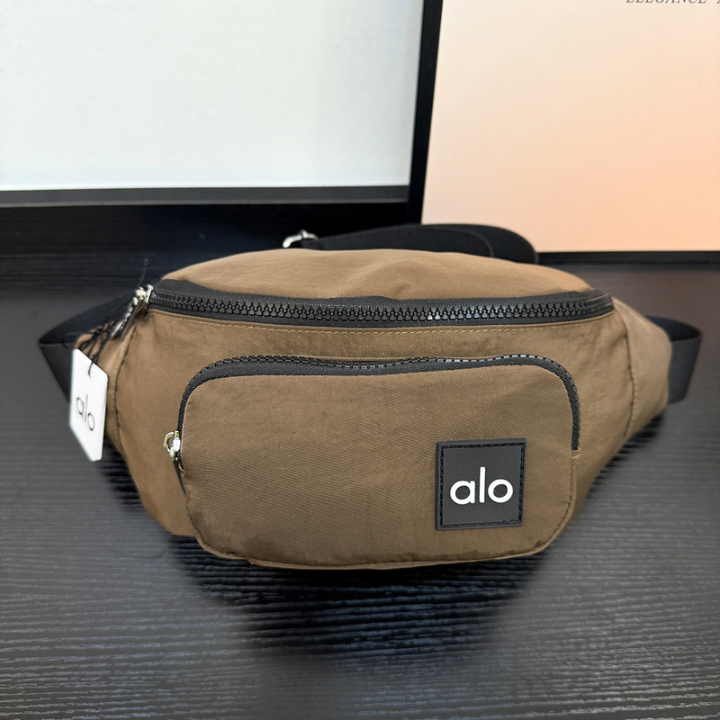 Alo2025 Crossbody Bag Yoga New Simple Fashion Sports Waist Bag Crossbody Bag Multifunctional Large Capacity Chest Bag