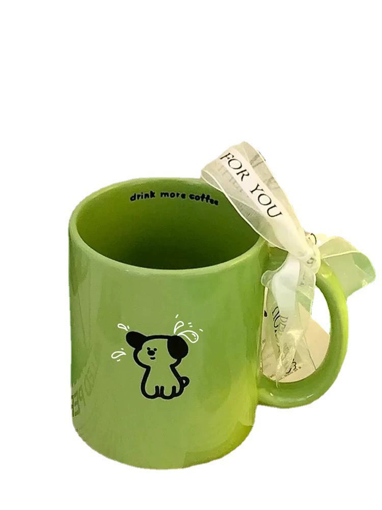 Нем spoke green puppy керамическая кружка Марк кружка девушка общежитие питьевая кружка для дома пара молочная кружка кофейная кружка