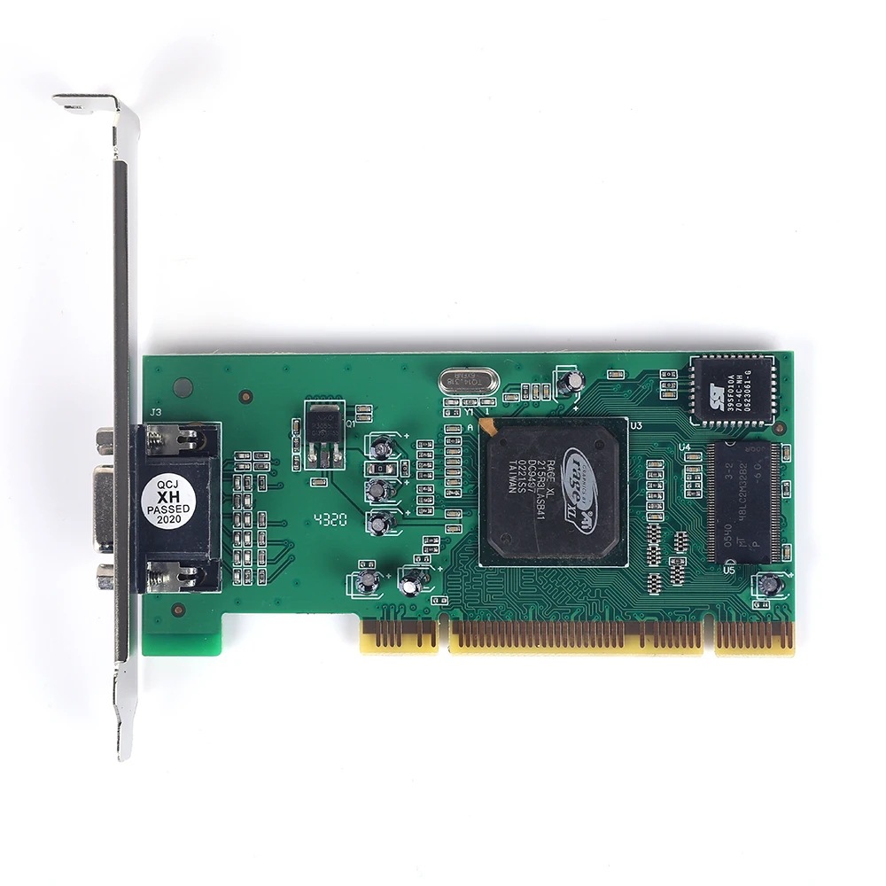 Computadora de escritorio PCI tarjeta gráfica incorporada ATI Rage XL 8MB conexión VGA Monitor Tarjeta de señal de vídeo