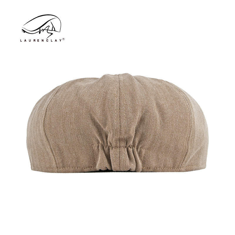Unisex Thin breathable octagon hat for men Retro light plate solid color duck tongue painter hat for art newsboy hat for women_voghion.com
