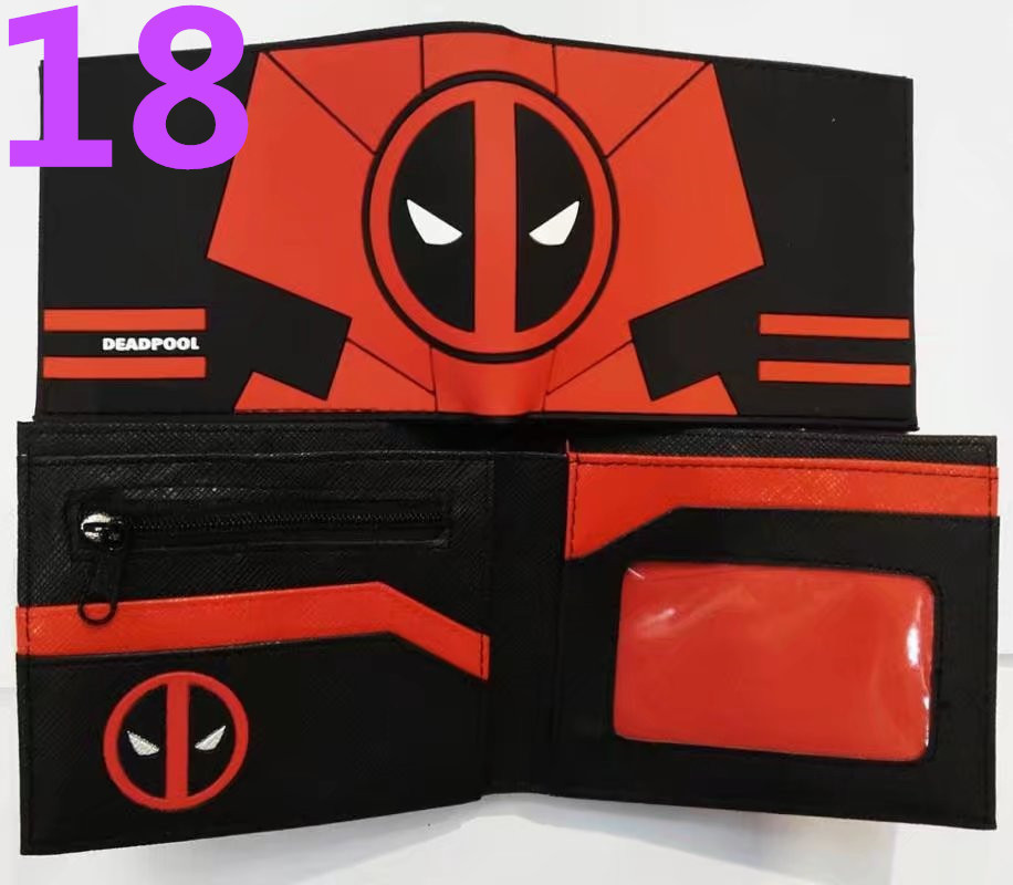 Deadpool deadpool cartera corta Marvel Avengers superhéroe pu cambio cartera
