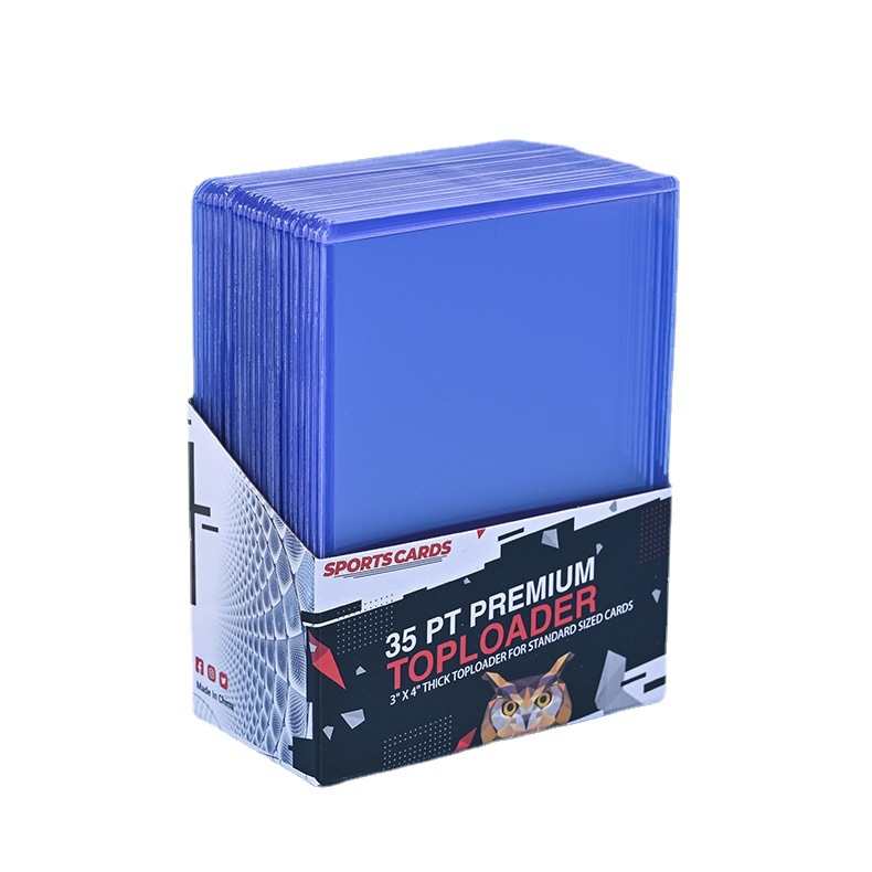 Transparente PVC35PT caja de plástico duro tarjeta caso juego Rey NBA estrella tarjeta mágica Ultraman titular de la tarjeta de plástico sellado cartón