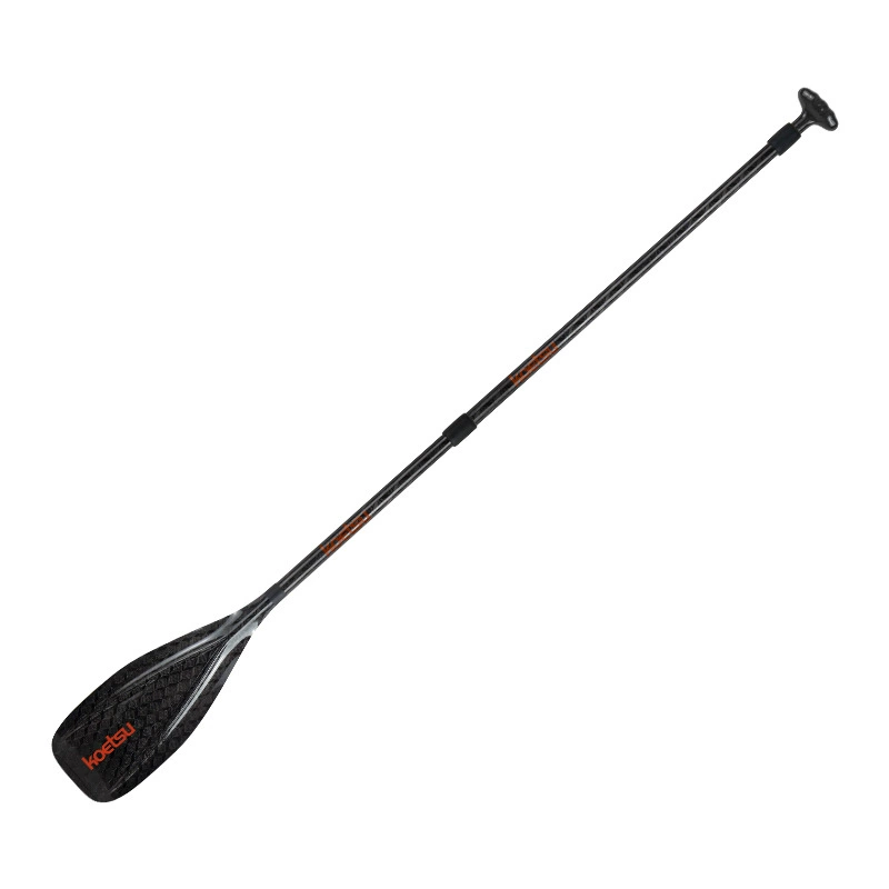 KOETSU three-dimensional pattern three-section full carbon paddle SUP paddle board telescopic paddle carbon fiber racing paddle
