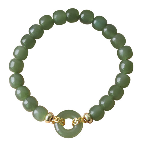 imitation of hetian jade hand rope wedding rimmon double happiness peace clasp bracelets female light restoring ancient ways of luxury gifts