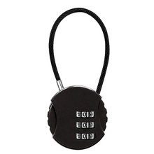 箱包车筐细软钢丝绳密码锁头 钢缆密码锁