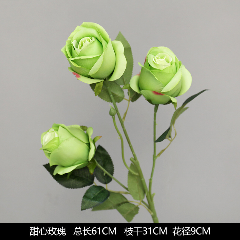 森系婚礼仿真花场景布置道具仿真绿植成品花单支花花艺婚庆装饰花|undefined