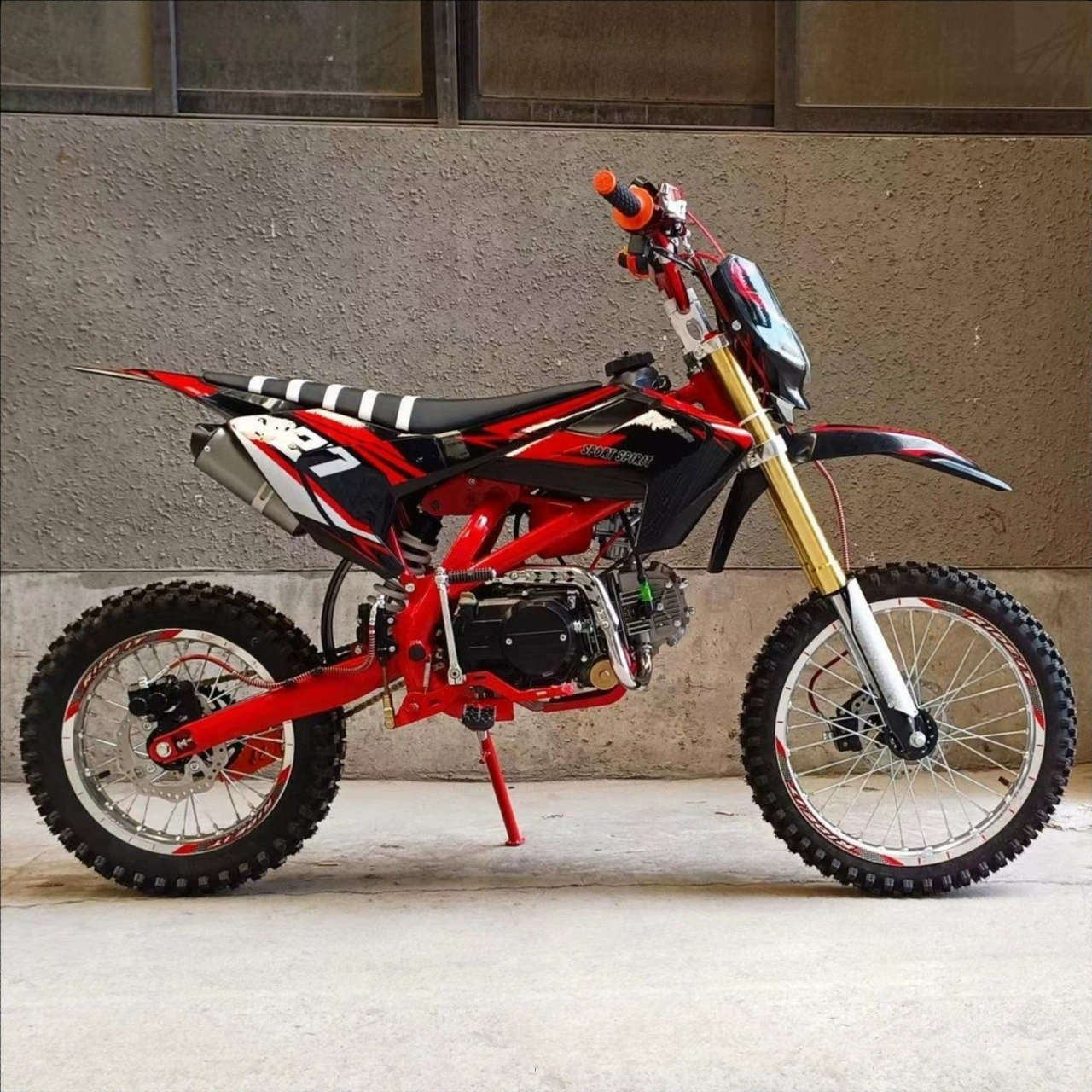 Внедорожный кроссовый мотоцикл 125cc, 4-тактный одноцилиндровый, эл./нога запуск, передние и задние дисковые