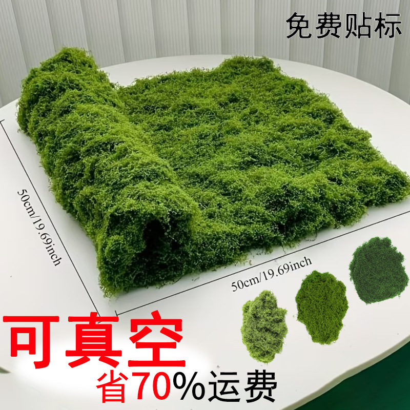Source Factory Artificial Moss for Landscaping, Fake Moss for Micro-Landscape Decoration, Artificial Velvet Silk, Eternal Moss
