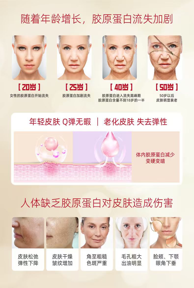 Collagen Cranberry Solid Drink Powder 180g Small Molecule Fish Collagen Peptide Custom OEM specifications