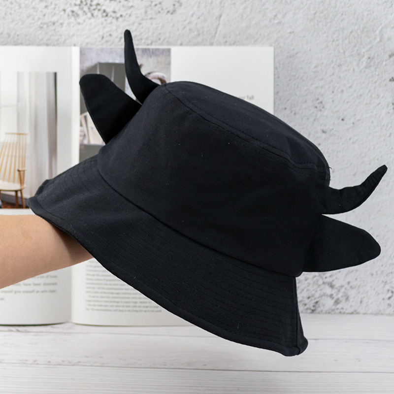 144g Weight Bucket Hat Hats Type Casual, Outdoor, Daily Occasion Unisex Cartoon Style Cute Basic Cow Pattern Wide Eaves Bucket Hat