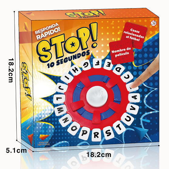 Cross-border hit product: Crazy Letter Game - Fast-paced Spanish family board game and educational toy