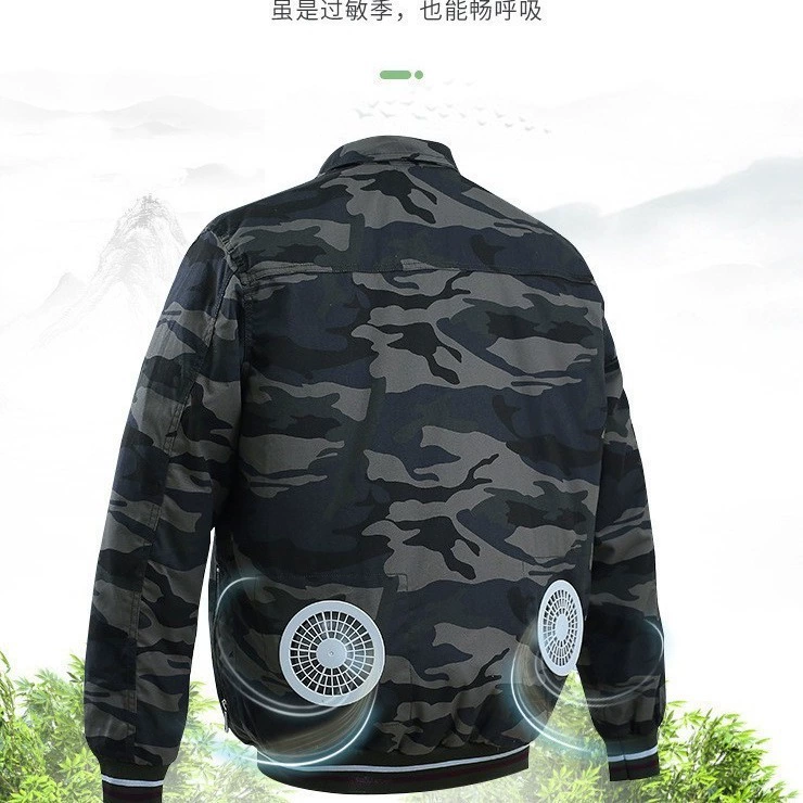 Camouflage air fan, capacious cooling travel lithium battery, wholesale