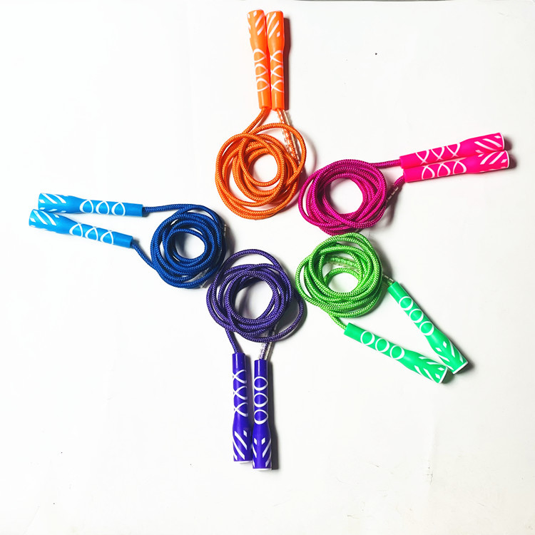 Floral Thick-Line Skipping Rope for Adult Family Sports and Fitness, Student Training Skipping Rope for Aerobic Fat Loss and Running