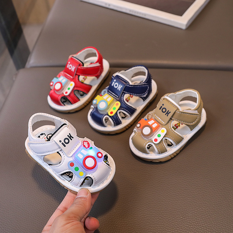 Детские сандалии, детская мультяшная обувь для раннего возраста, 0-2 лет