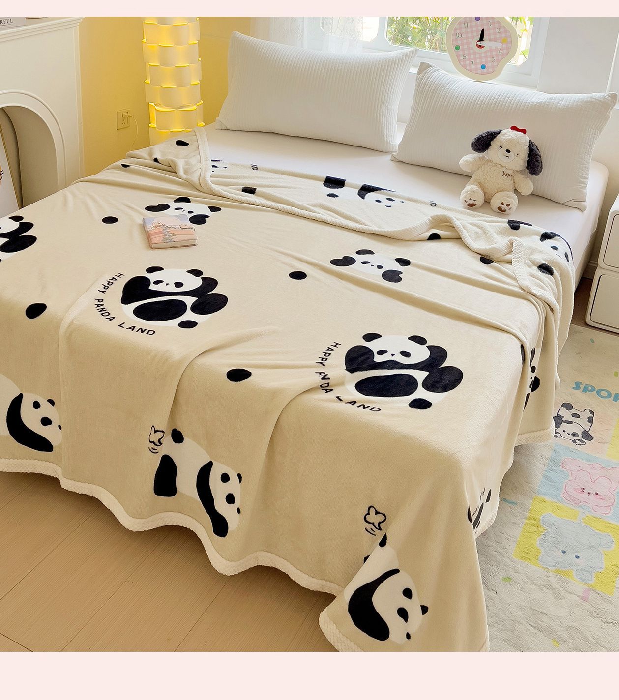 Coperta in pile morbida per letto e divano calda e confortevole_voghion.com