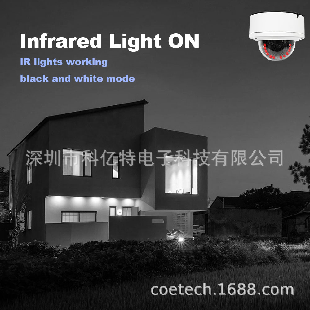 4K 8MP IP-Kamera Icsee Decken-Dome Metall wasserdicht