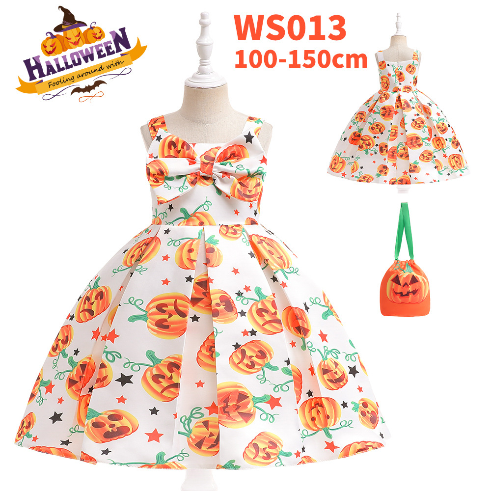 南瓜万圣连衣裙