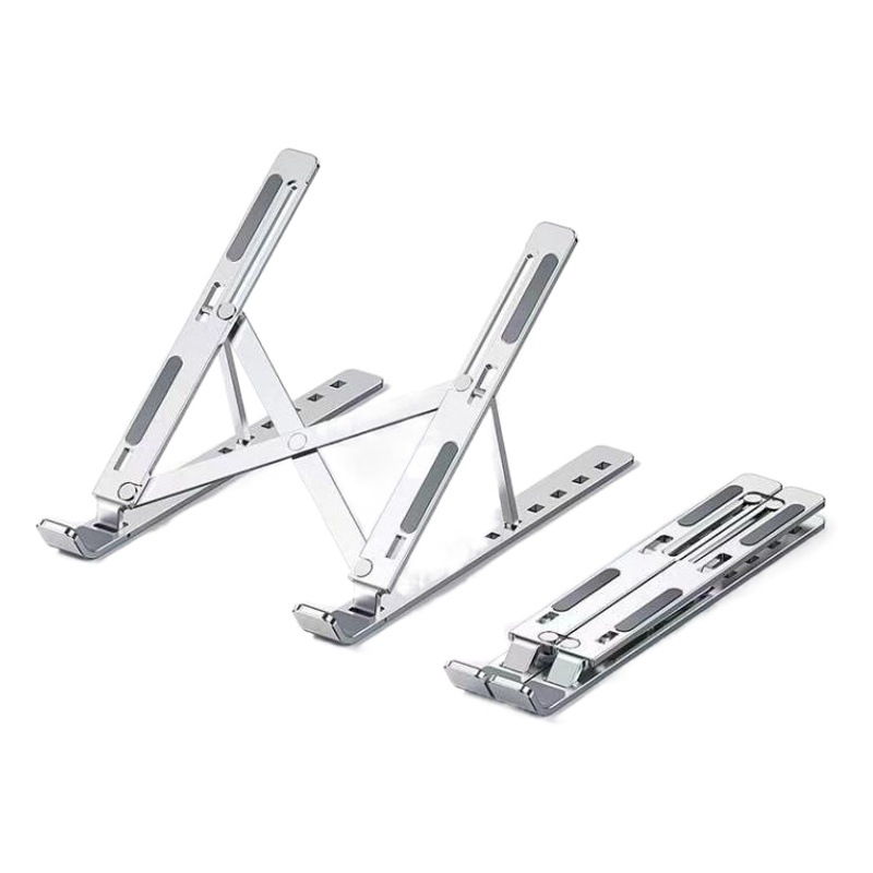 Soporte de aluminio para computadora portátil, ajustable, plegable, refrigerante, para tabletas, monitores y computadoras de escritorio, venta al por mayor