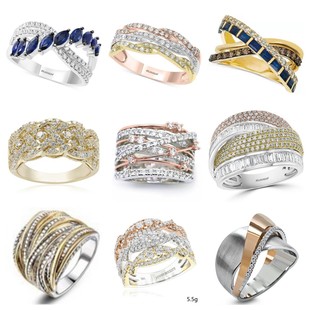 Weiya Cross-Border Jewelry Gold Exaggerated Personalized Multi-Ring Ring European and American Style Fashion Item