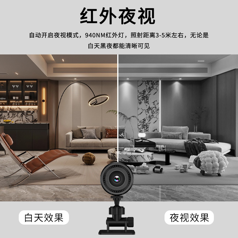 c8跨境新品无线wifi摄像头智能高清运动相机室内摄像机家用监控器|undefined