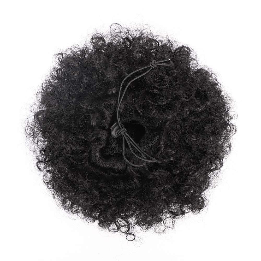 Afro Puff Drawstring Ponytail para mujeres cabello humano cabello real