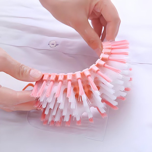 Soft Bristle Shoe Brush Japanese-Style Bathtub Brush Faucet Cleaning Brush Bendable Sink Brush Corner Bendable Brush