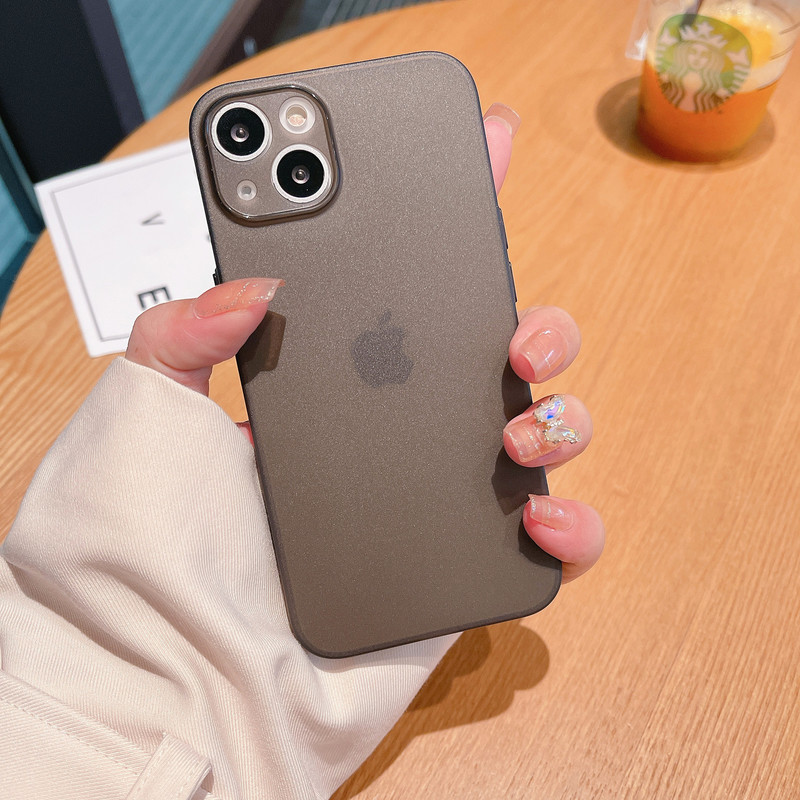 Apple 17 マット超薄型 TPU 携帯電話ケース iphone15 電気メッキボタンソフトケース 14/13 落下防止 7/8P に適しています。|undefined