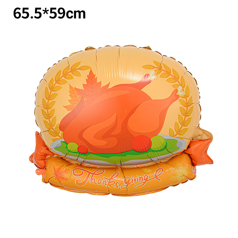 Forma de hoja de otoño globo de película de aluminio hojas decoración de acción de gracias arreglo hoja de arce hoja de tortuga bola de pino globo de calabaza image 20