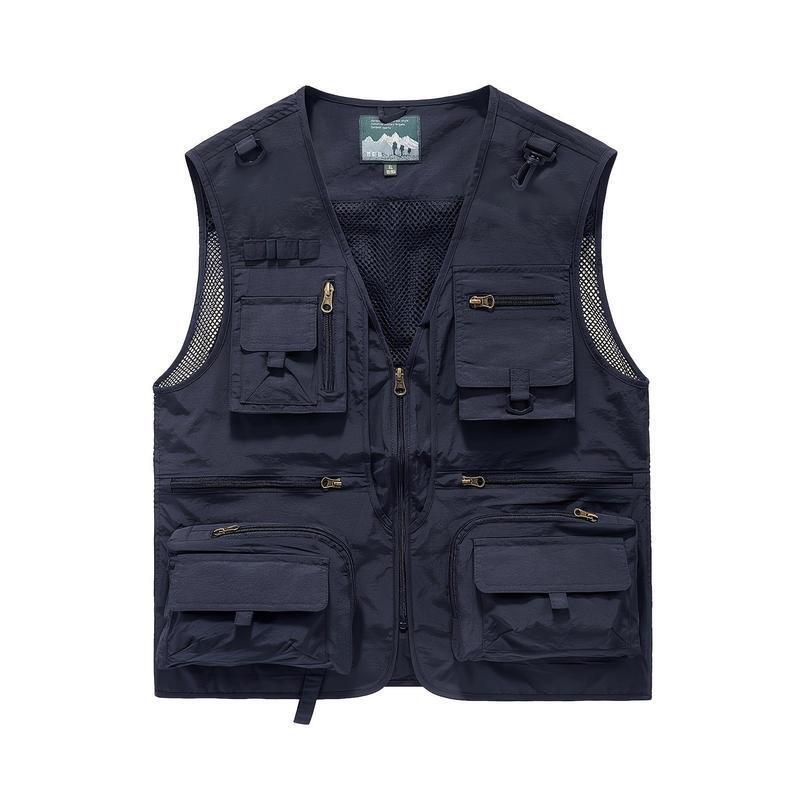 Temu Dropshipping Waistcoats Gilets Men's Comfortable and Practical Vest Collar Fashionable and Versatile Multi-Purpose Style