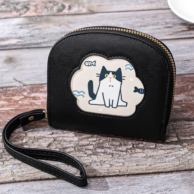 Women's baby cat Pu Leather Zipper Wallets display picture 5
