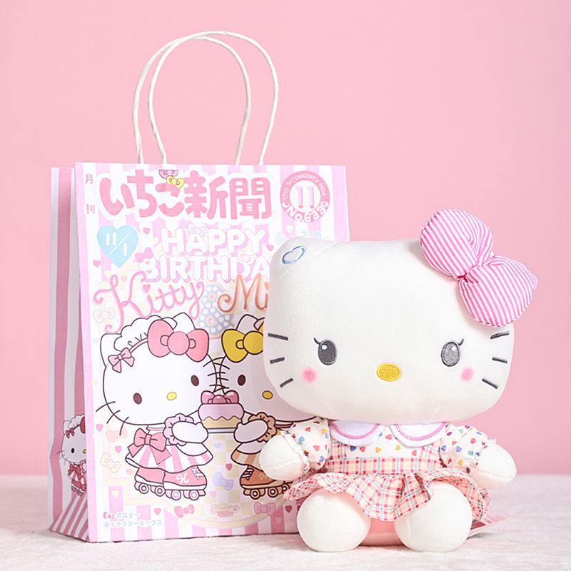 Genuino HelloKitty muñecas Kitty muñecas de tela mochila gatos juguetes de peluche cumpleaños chica