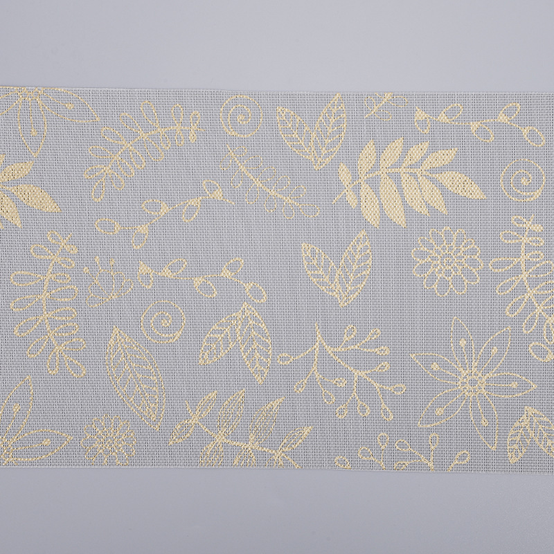 Piña mantel espesado PVC mantel hojas gilding aislamiento Hotel cafetería creativa estera taza de té se puede fijar