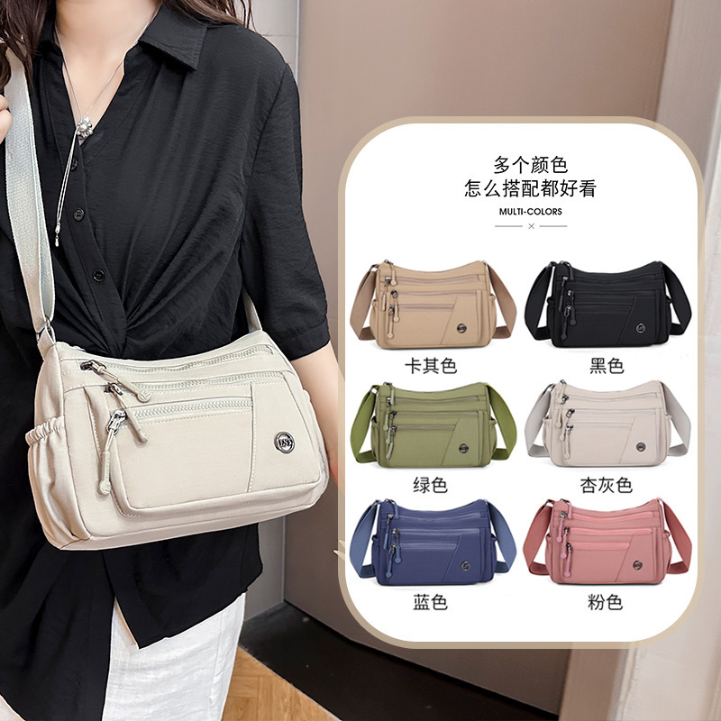 Multi-Pocket Women's Shoulder Crossbody Bag Lightweight Versatile Travel Backpack Business Bag Wallet Crossbody Mom Bag