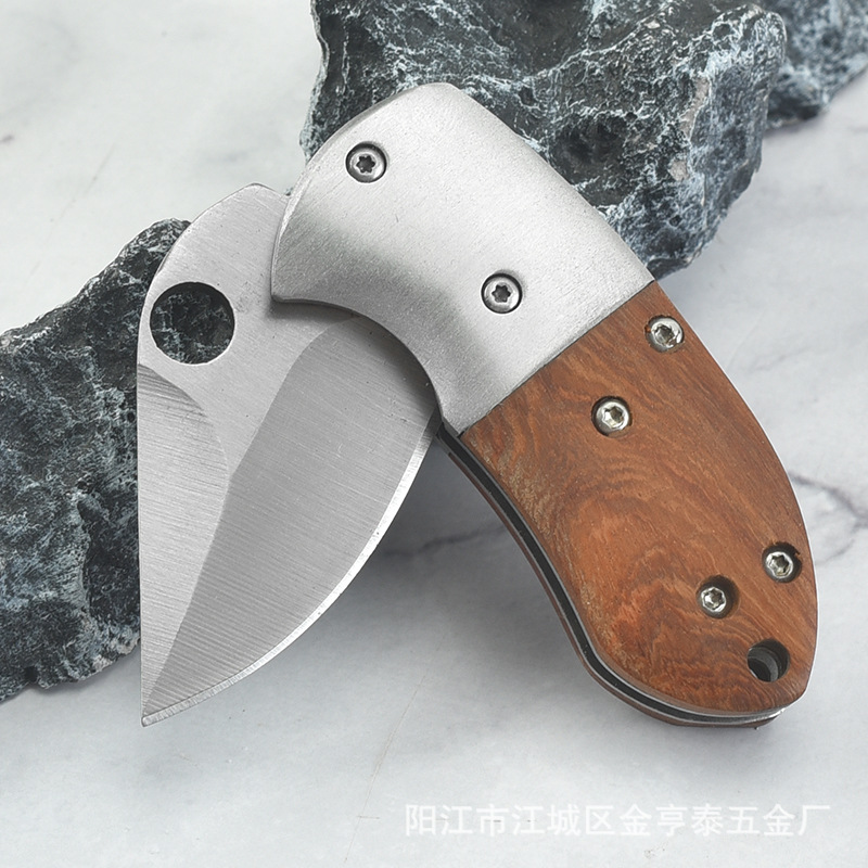 Mini Outdoor Small Knife Camping Folding Knife Stainless Steel Fruit Knife Portable EDC Small Folding Knife Unboxing Express Knife