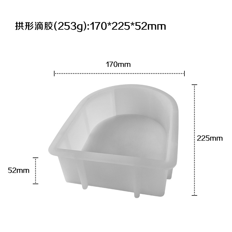 Cross-border DIY cristal epoxi molde de silicona grande cuerpo redondo seis lados decoración del cuerpo libro de escritorio archivo joyería herramienta abrasiva