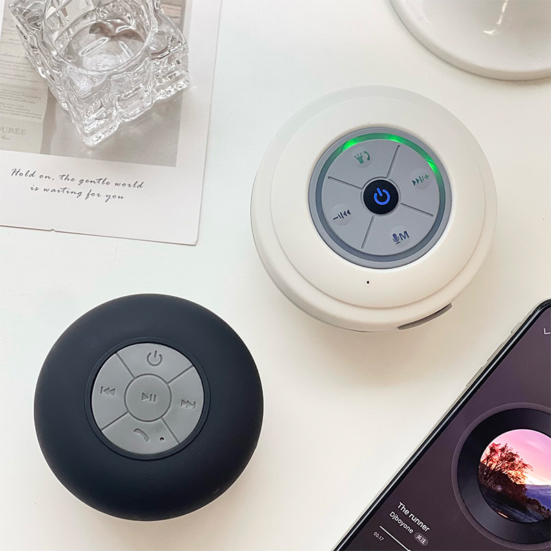 浴室防水 Bluetooth スピーカーパンチフリーウォールマウントワイヤレススピーカーポータブル浴室学生寮ホームカー|undefined