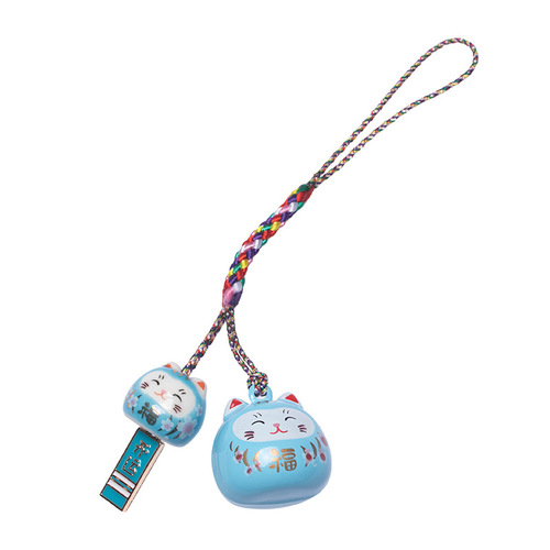 Waterbell Cat Money Cat Phone Chain Keychain Pendant Cute Japanese Style Bag Decoration Women Foreign Trade Ceramic Craft