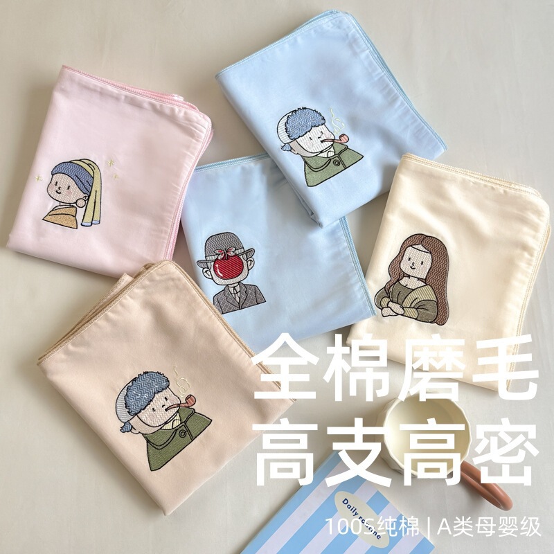ハイエンドクラス A 100 カウント純綿枕カバー刺繍綿枕カバーシングルかわいいベビーシングル小さな枕カバー|undefined