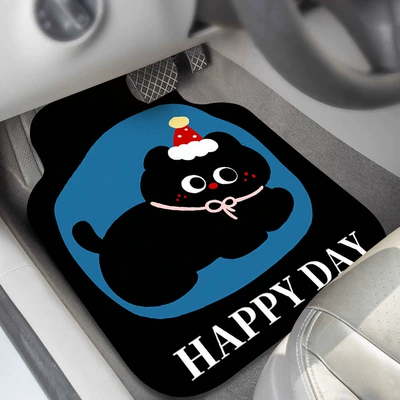 to Fit the Interior of the Car, Universal Foot Pad - blue-cat-6550cm-single-front-foot-pad