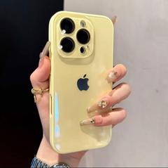 清新高级全包钢化玻璃适用iPhone16手机壳15苹果14promax高颜值13