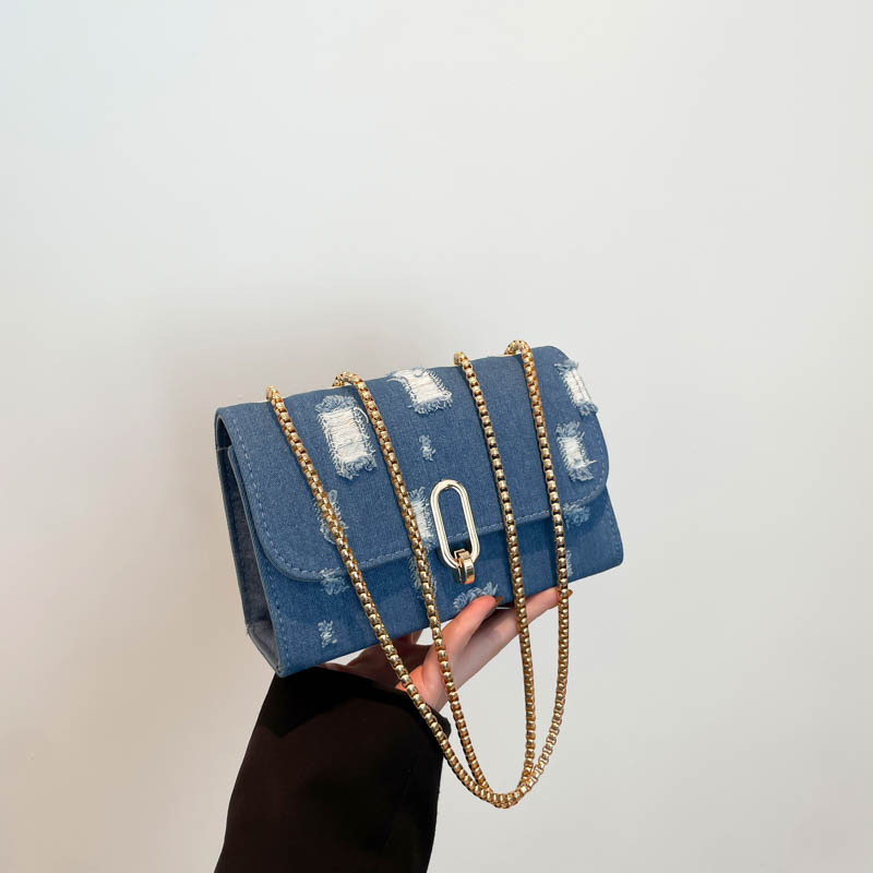Bolso de hombro de cadena de celebridades de Internet coreano de moda de este año 2025 primavera nuevo diseño de nicho pequeño bolso cuadrado de estilo occidental