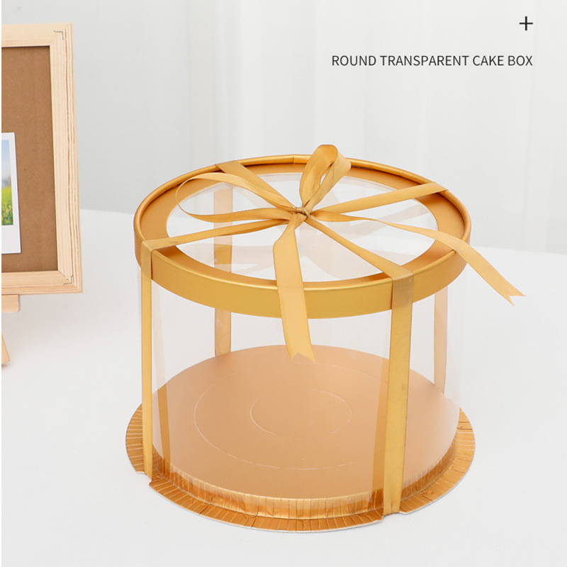 透明生日蛋糕盒礼盒烘焙打包盒甜品花盒子烘培开窗设计盒甜点