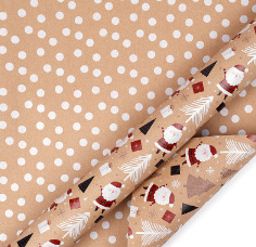 크리스마스 인사말; 0.43X 10m 롤 플라스틱 포장