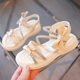 Girls' Sandals Summer 2025 New Children's Western Style Princess Shoes for Big Kids and Girls Beach Summer Lightweight Sandals