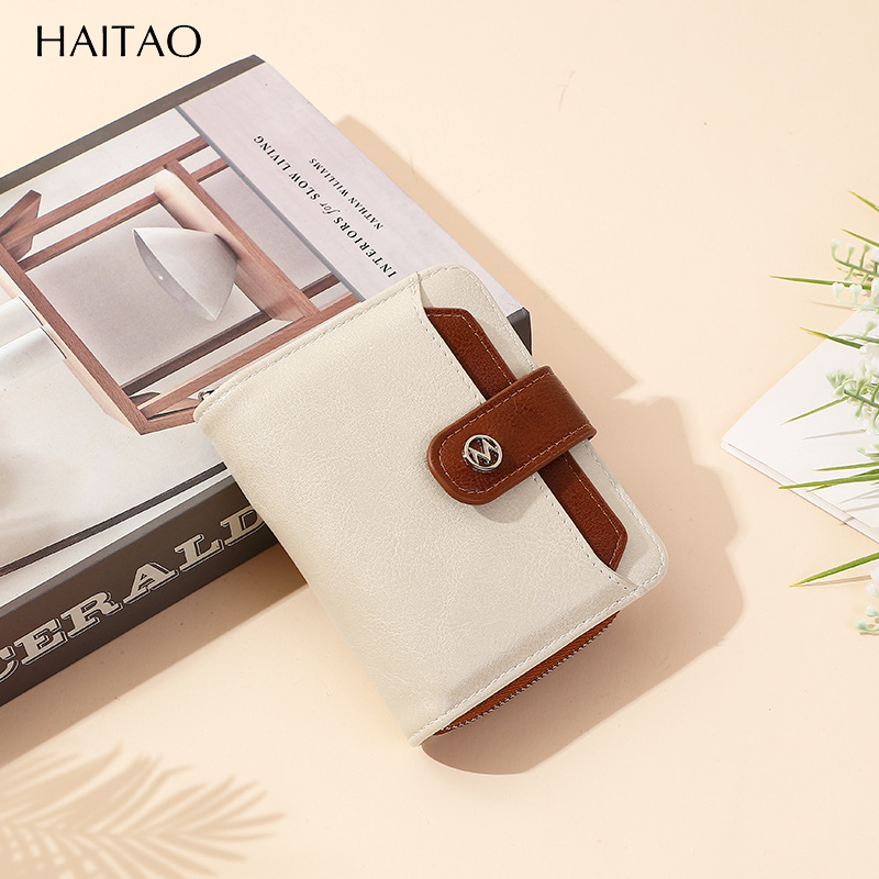 2024 nuevo bolso de mujer corto bolso de moda cremallera bolsa de cambio multifuncional bolsa de tarjeta PU cartera